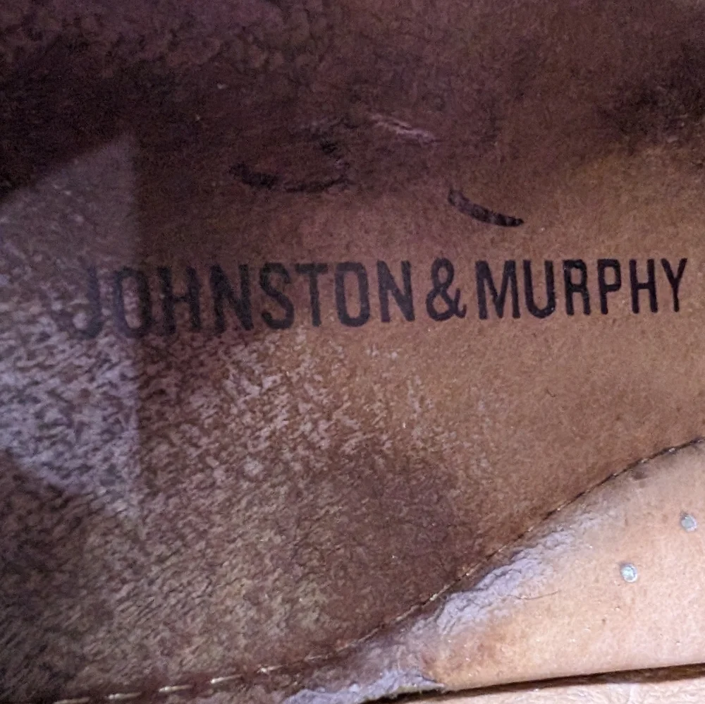 Johnston & Murphy‎ Conard 12 burgundy leather classic saddle Oxford dress shoes